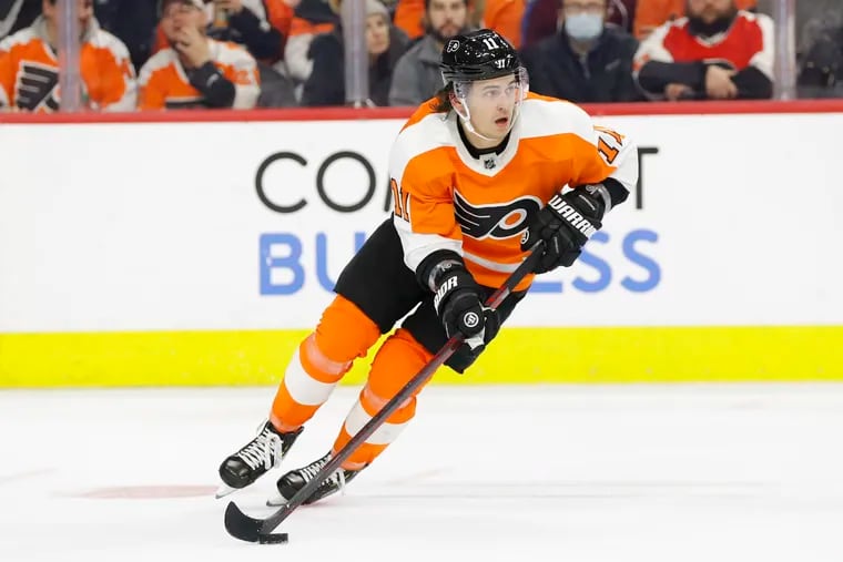 Travis Konecny has scored just twice in 23 games but are his fortunes about to turn?