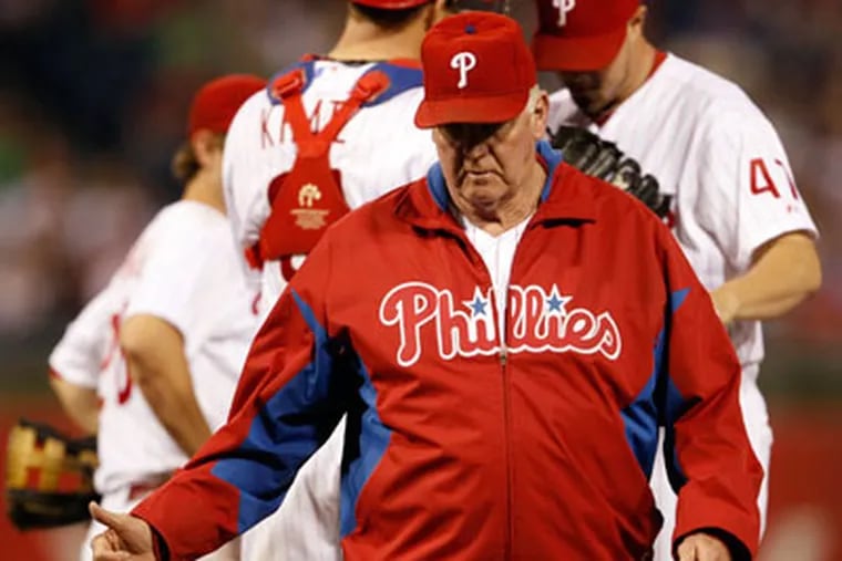 Charlie Manuel and the Phillies failed to make the playoffs for the first time since 2006. (Yong Kim/Staff file photo)