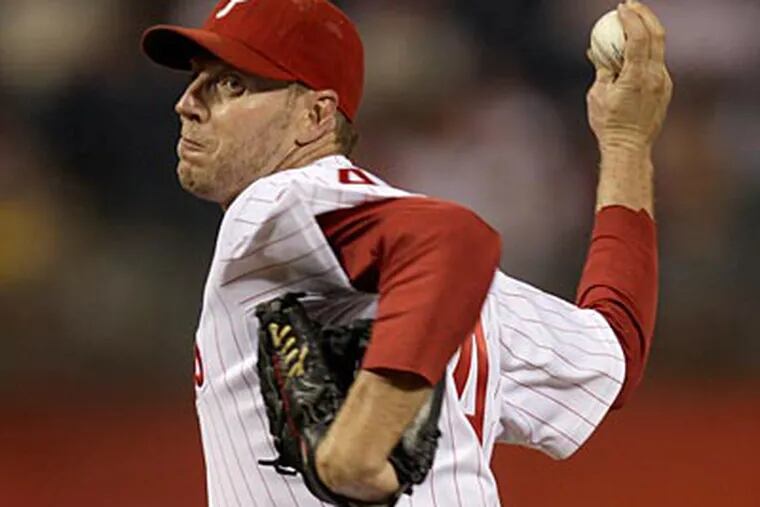 Roy Halladay heads into the All-Star break with an 11-3 record and a 2.45 ERA. (David Swanson/Staff Photographer)