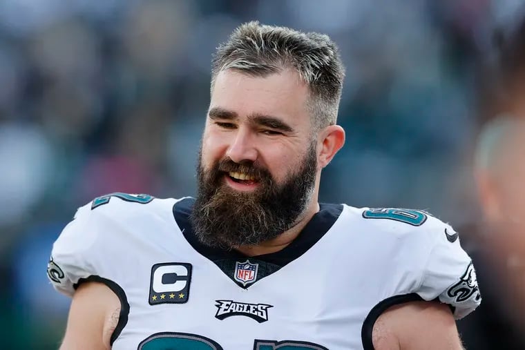 Eagles center Jason Kelce during their road game against the Jets back on Dec. 5. The veteran was activated from the COVID-19/reserve list Friday, making him available for Saturday night's regular season finale against Dallas.
