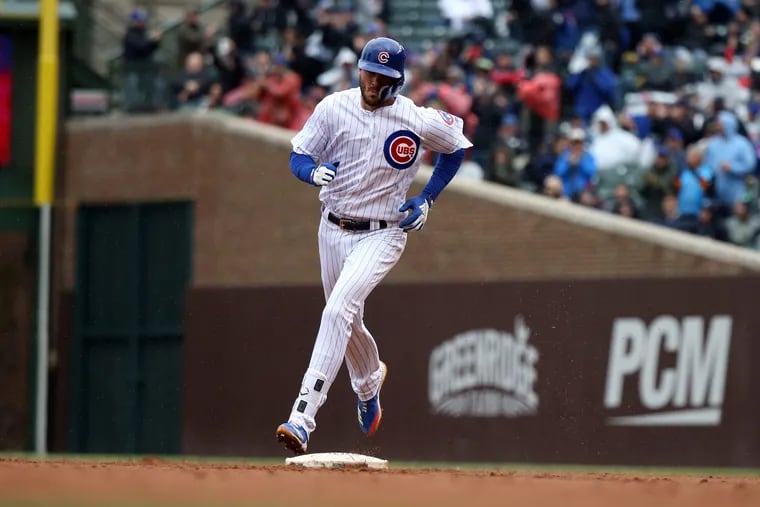 Third baseman Kris Bryant is in the middle of a potent Chicago Cubs lineup that leads the majors with a .347 on-base percentage. 