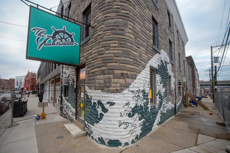 Before building owners used aluminum siding to hide a multitude of sins, they turned to Formstone, Perma-stone and other stucco products. At the former Yachtsman bar in Fishtown, the faux stone is raised to an art form.