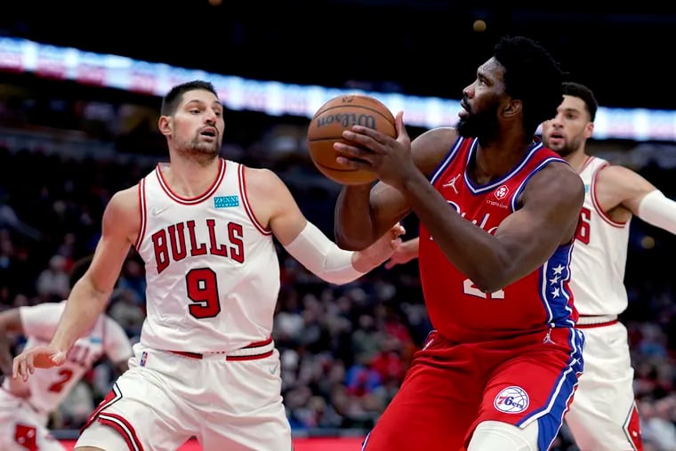 The Sixers' Joel Embiid posted 30 points and 15 rebounds in a win over the Bulls.