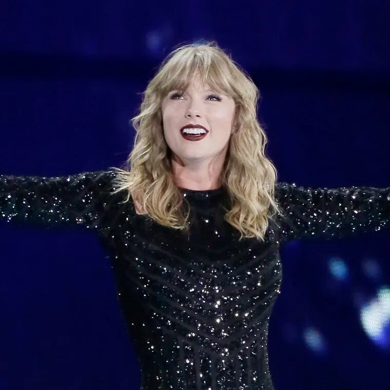 Taylor Swift performs during her Reputation Stadium Tour stop at Lincoln Financial Field in July 2018.