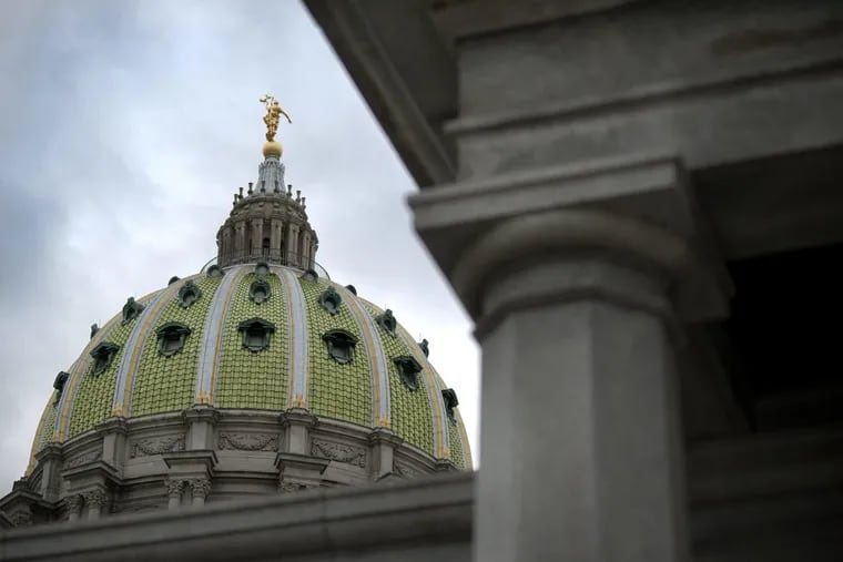 The State Capitol building stands in Harrisburg, where some state lawmakers are pushing for property tax reform.