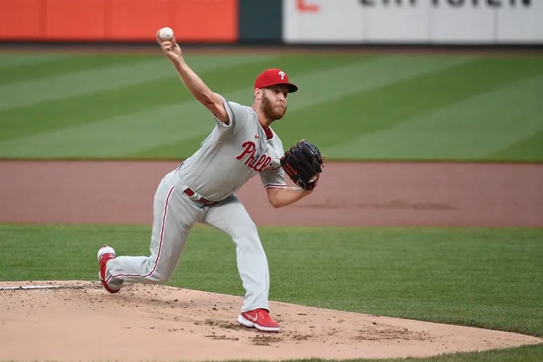 Phillies starter Zack Wheeler allowed one hit in eight-plus innings Monday night in a 2-1 win over the St. Louis Cardinals at Busch Stadium.