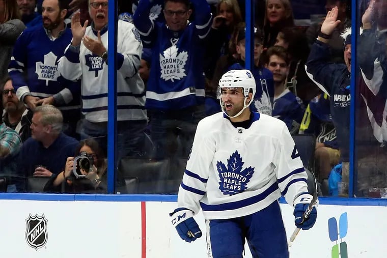 Nazem Kadri, the Maple Leafs center, could be someone for whom the Flyers may make a trade.