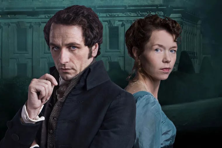 Shown from left to right: Matthew Rhys as Darcy and Anna Maxwell Martin as Elizabeth Bennet

(C) Robert Viglasky/Origin Pictures 2013 for MASTERPIECE