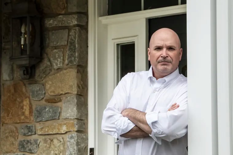 Brian Gleason works with businesses desperate for cash due to the COVID-19 pandemic. He is standing outside his Malvern home during Week Three of Pennsylvania's stay-at-home order.