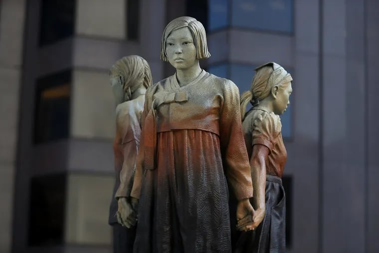 San Francisco's Comfort Women Memorial at St. Mary's Square as seen on Nov. 1, 2017. The Philadelphia Art Commission approved placing a "comfort women" statue in the city's Queen Village neighborhood.