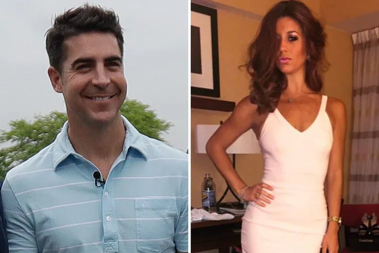 Fox News host Jesse Watters (left) informed Fox News’ human resources department late last year that he engaged in a “consensual relationship” with 25-year-old associate producer Emma DiGiovine.