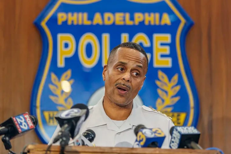 Police Commissioner Richard Ross said Tuesday, August 28, 2018 at a press conference, that a Philadelphia Police homicide detective is under internal investigation for allegedly calling a colleague a "filthy savage" and a "grotesque, primal animal" in a letter that was apparently about leaving leftover food beneath a work station but devolved into a series of racially charged insults,