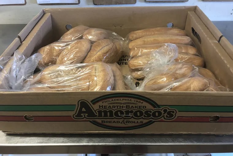 Reduced-sodium hoagies from the first commercial batch samples made at Amoroso's.