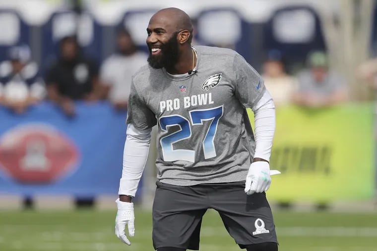 NFC safety Malcolm Jenkins in action during Pro Bowl NFL football practice, Wednesday, Jan. 23, 2019, in Kissimmee, Fla.
