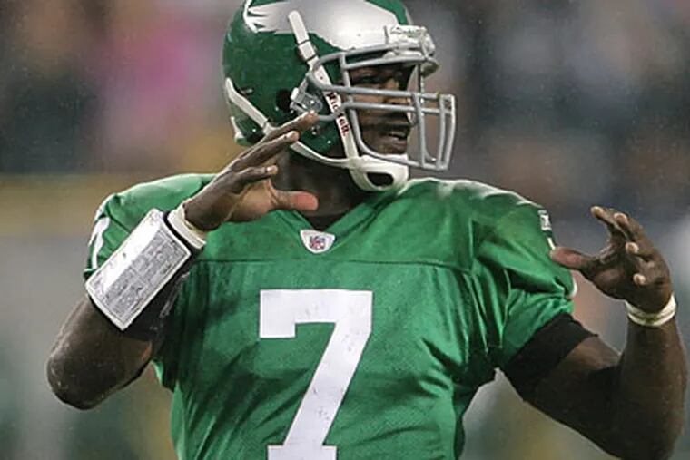 Michael Vick is continuing his recovery from injuries suffered in recent weeks. (Yong Kim/Staff file photo)