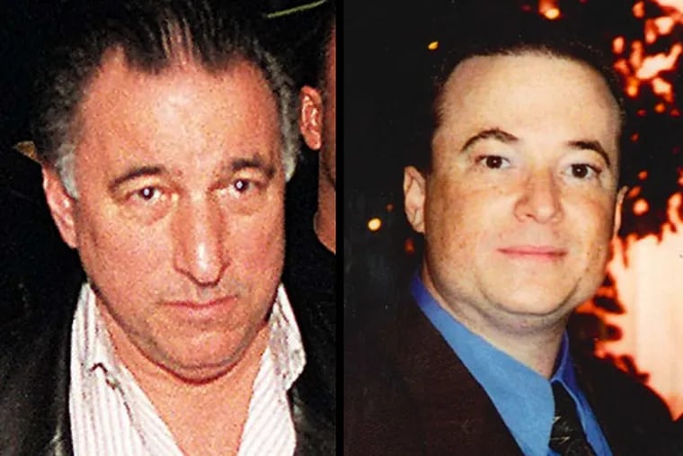 Reputed Philadelphia mob boss Joe Ligambi, left, and his nephew, George Borgesi, right, are charged with bookmaking and illegal video gambling. (File photos)