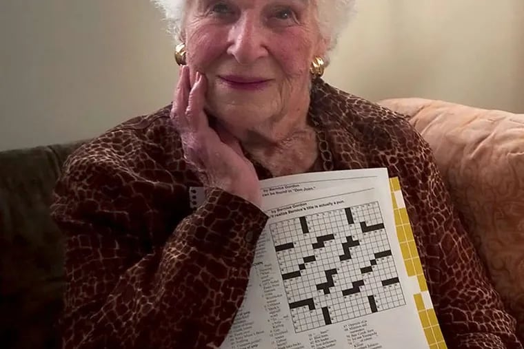 Bernice Gordon, 99, is a puzzle veteran of more than 50 years.