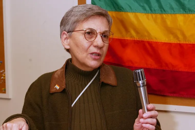 Ms. Addessa, shown here in 2003, was dedicated to fighting violence and discrimination in all its forms.