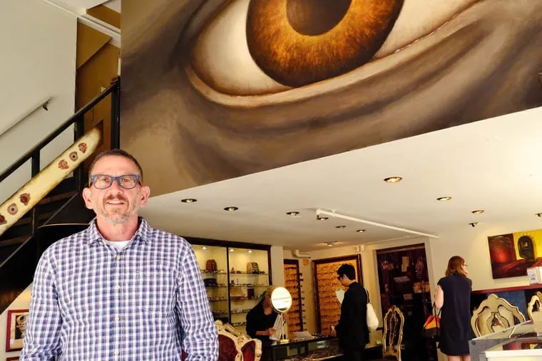 Owner of Modern Eye, Chris Anastasiou, has recently been named one of the top three independent optical business by INVISION magazine.  Friday, July 18, 2014.  C.F. Sanchez / Staff Photographer