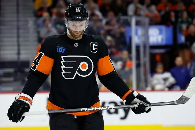 Flyers center Sean Couturier has been struggling lately and has seen his ice time cut significantly.