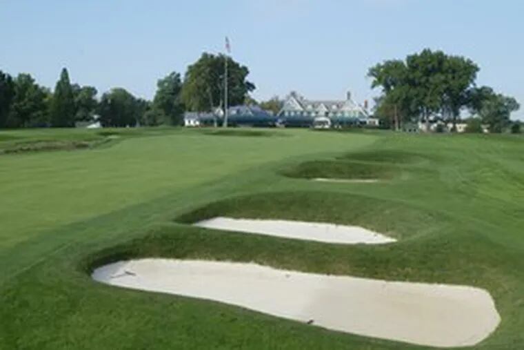 The ninth hole at Oakmont Country Club will play 477 yards, par-4 for the Open.