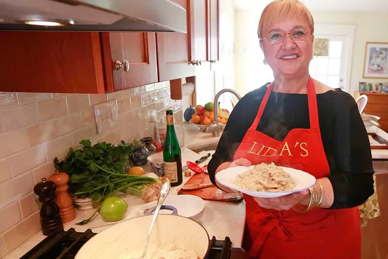 Lidia Bastianich at the home of food editor Maureen Fitzgerald. &quot;I can always find my way around a kitchen,&quot; Bastianich says.