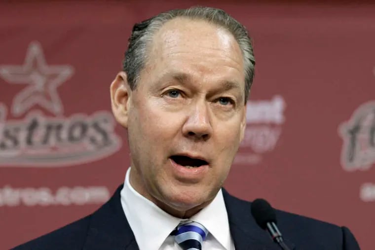 Houston Astros owner Jim Crane fired his manager A.J. Hinch and general manager Jeff Luhnow Monday after baseball suspended them for one season.