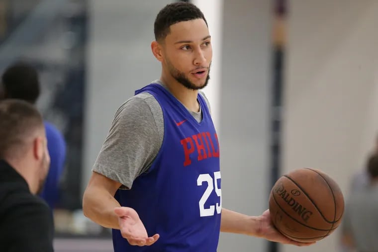 Ben Simmons worked on his jumper over the summer.