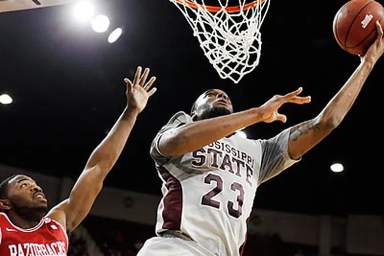 Mississippi State's Arnett Moultrie could be the rebounder the Sixers are looking for in the middle. (Rogelio Solis/AP file photo)