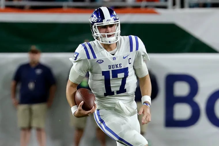 Could Daniel Jones be staring down the Eagles' defensive line next year?