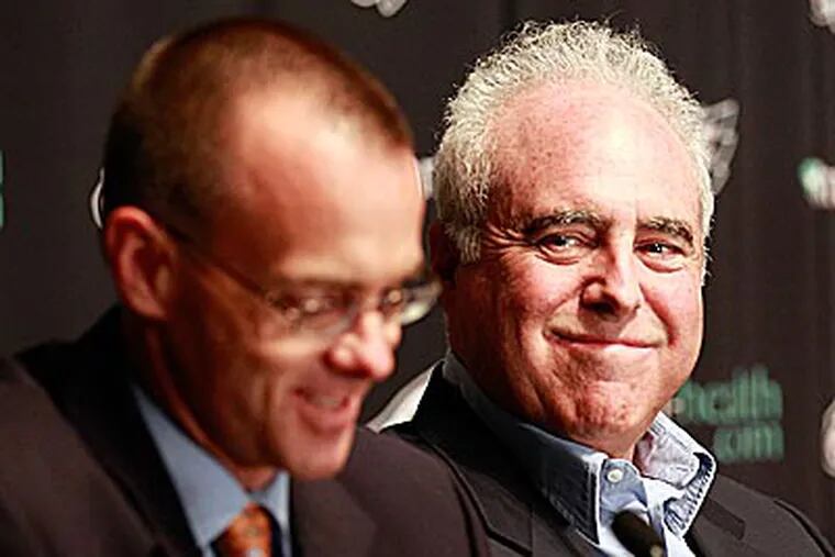 This [change] wouldn't have happened if we didn't have good executives in place ready to take over." Jeffrey Lurie said. (Yong Kim/Staff Photographer)
