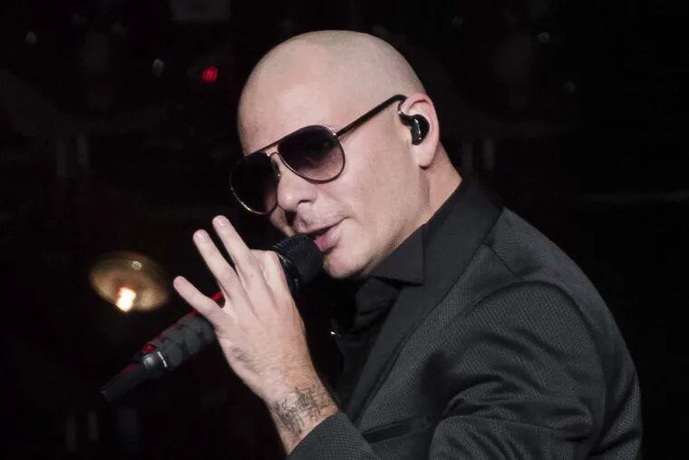 Pitbull performs in concert at Madison Square Garden in New York in 2017.