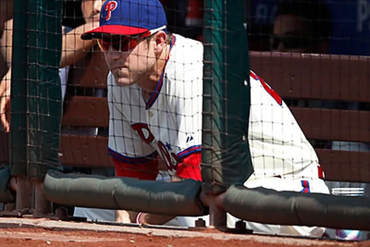The Phillies are missing the energy that second baseman Chase Utley once added to their lineup. (David Maialetti/Staff Photographer)