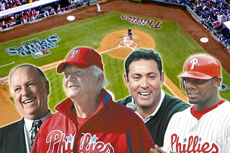 Pat Gillick, Charlie Manuel, Ruben Amaro Jr., and Ryan Howard all played key roles in the Phillies' ascension. (Staff images)
