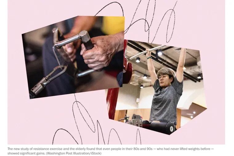 The new study of resistance exercise and the elderly found that even people in their 80s and 90s — who had never lifted weights before — showed significant gains.