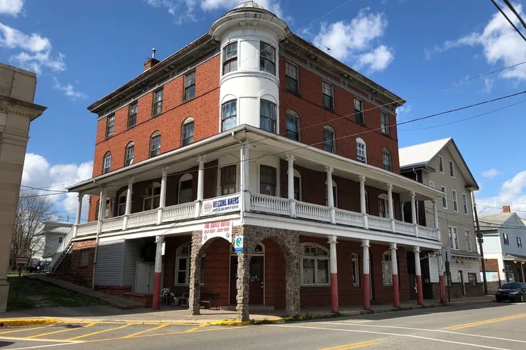 The Doyle Hotel, in Duncannon, Pa., is a mainstay for Appalachian Trail hikers passing through. With the trail closed due to the coronavirus pandemic, its owners fear business won't recover until next year.