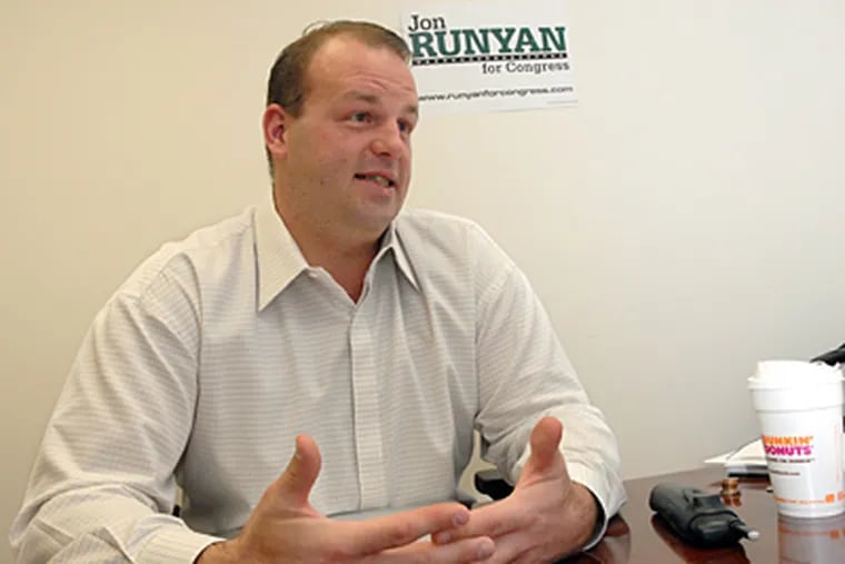 U.S. Rep. Jon Runyan, elected in 2010, may face a more northern constituency. (April Saul / Staff Photographer)