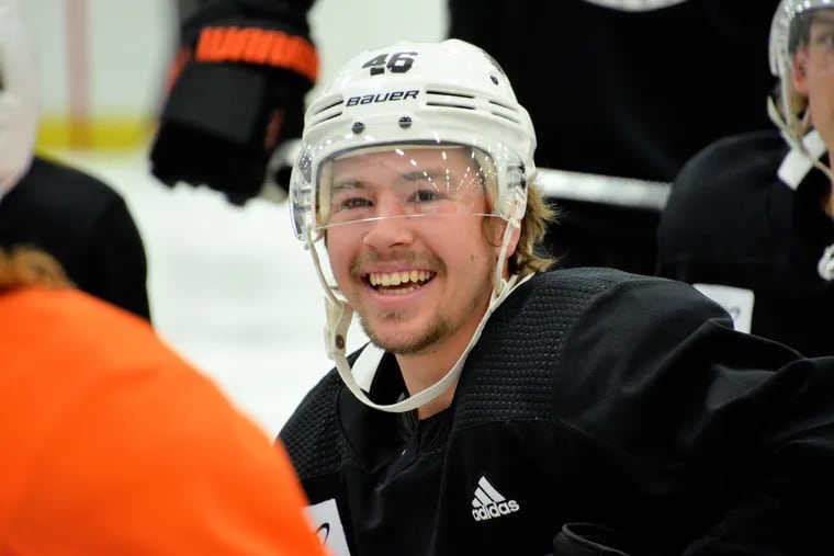 Flyers winger Bobby Brink, fresh off a national championship win with Denver, will make his NHL debut on Tuesday against the Washington Capitals.