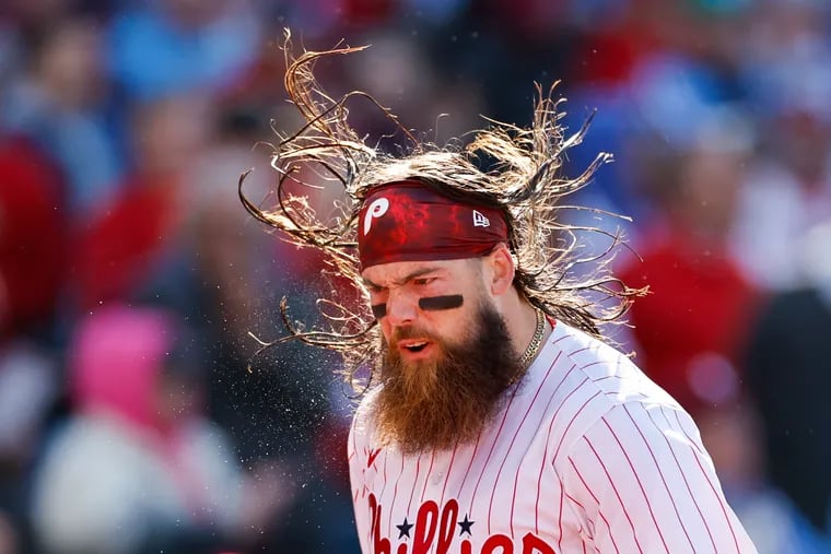 Brandon Marsh hit a home run on opening day at Citizens Bank Park but didn't start the next two games because the Phillies faced tough left-handed starting pitchers.