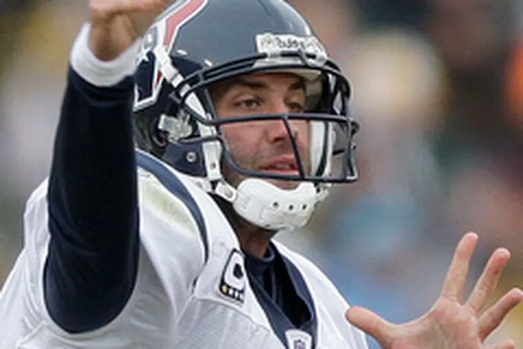 Quarterback Matt Schaub passed for a career-high 414 yards to lead the Texans past the Green Bay Packers.
