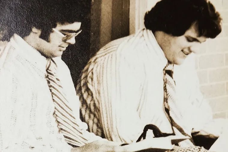Photo from the 1974 Bishop Eustace Preparatory School yearbook, the Crusader, shows Peter Stratis-Quarelli (left) and his friend Nicholas Zizzamia (right). Five years later, Zizzamia disappeared.