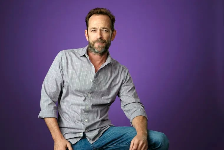 FILE - In this Aug. 6, 2018, file photo, Luke Perry poses for a portrait during the 2018 Television Critics Association Summer Press Tour in Beverly Hills, Calif. (Photo by Chris Pizzello/Invision/AP, File)