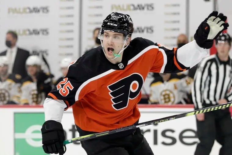 James van Riemsdyk had one assist and seven shot attempts in the Flyers' 4-3 loss to Boston on Wednesday. In his last seven games, JVR has four goals and seven dimes.