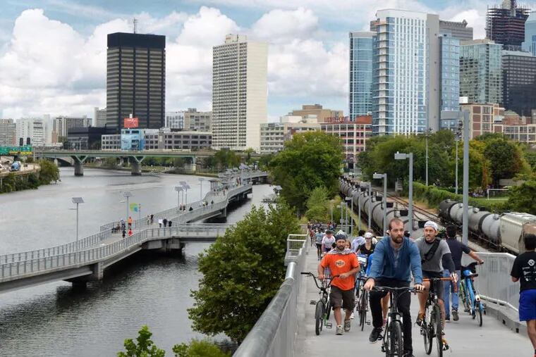 The Schuylkill River Trail is one the Philadelphia amenities that would help attract Amazon HQ2 to the city.