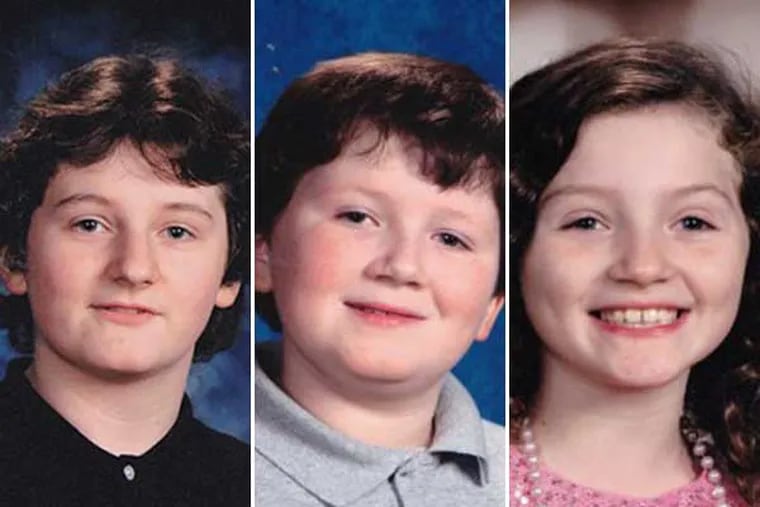 Funeral services have been set for Nicholas, Alexander and Nadia Harriman, who police say were fatally shot by their mother in a murder-suicide at their Tabernacle home. (Photos from Moore Funeral Services)