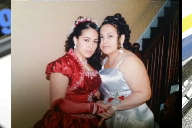 Jaylin Galdamez (left) with her mom Olga Galdamez died days after they were injured in a propane gas explosion on July 1, 2014, at the food truck they operated in Feltonville.
