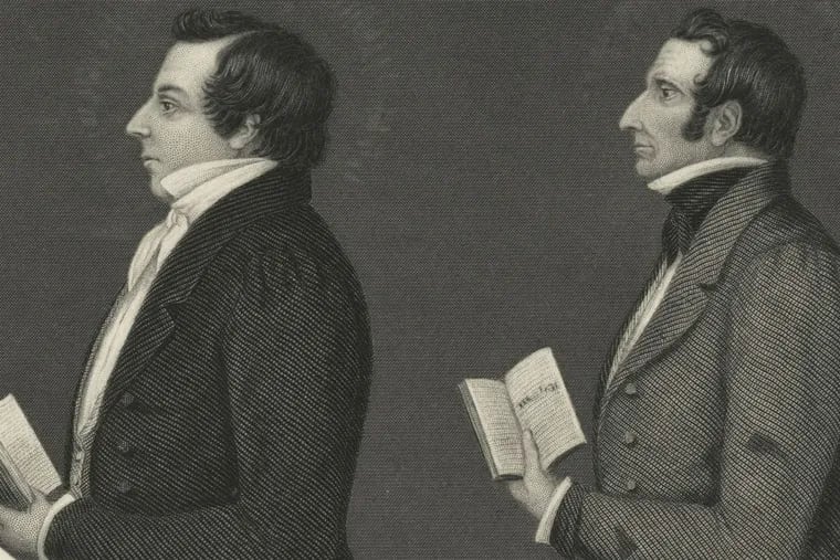 Brothers Joseph and Hyrum Smith in an undated painting. The Philadelphia branch of the church began in 1839.