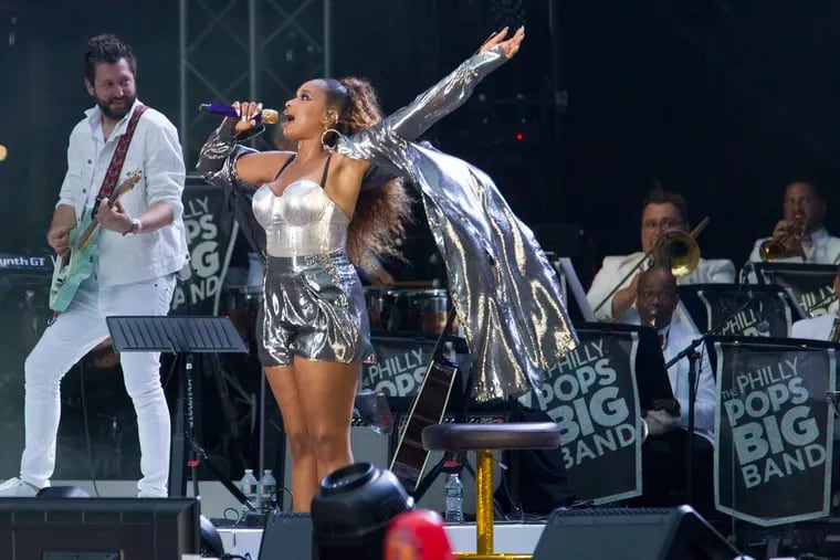 A performance by two-time Grammy Award-winning artist and Academy Award-winning actress, Jennifer Hudson, alongside the Philly POPS BIG Band  on July 4, 2019.