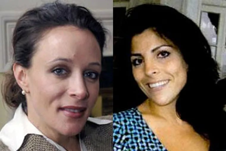 Paula Broadwell, left, author of the David Petraeus biography "All In," carried on an affair with Petraeus, according to several U.S. officials with knowledge of the situation. A senior U.S. military official says Broadwell sent harassing emails to Jill Kelley of Tampa, right, the State Department's liaison to the military's Joint Special Operations Command. (Broadwell photo: AP Photo/The Charlotte Observer, T. Ortega Gaines; Kelley photo, <a href="http://www.tampabaymagazine.com/">Tampa Bay Magazine,</a> May/June 2007 edition)