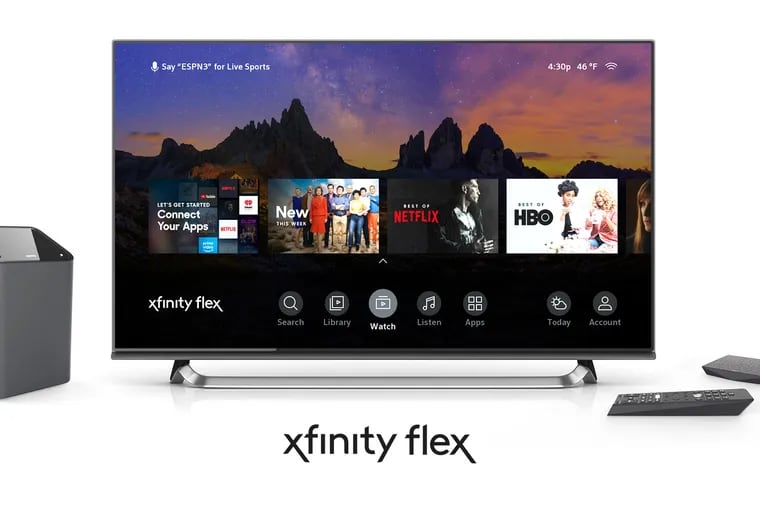 The new service, called Xfinity Flex, will let customers access their subscriptions to streaming services like Netflix and Amazon Prime, as well as 10,000 free movies and shows.